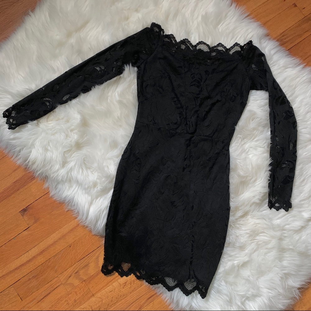 Bodycon Lace Long Sleeve Dress